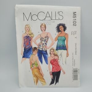 UNCUT McCall's M5102 Sewing Pattern Tops
